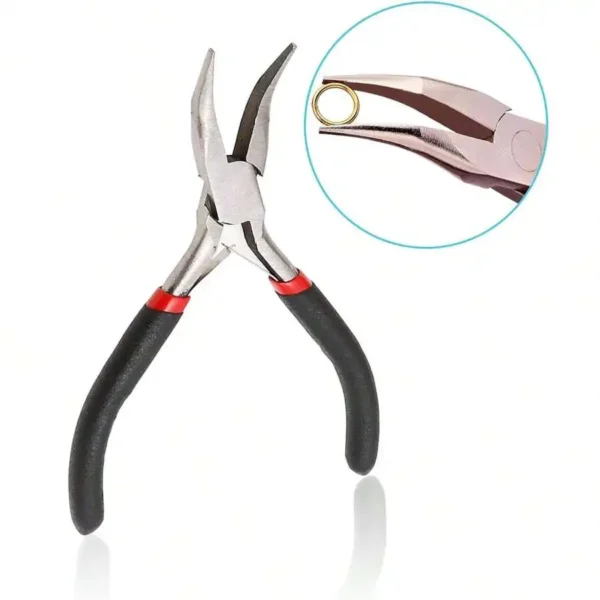 4 Pack Jewelry Pliers Jewelry Making Pliers Tools Kit with Needle Nose Pliers/Chain Nose Pliers, Round Nose Pliers - Image 3