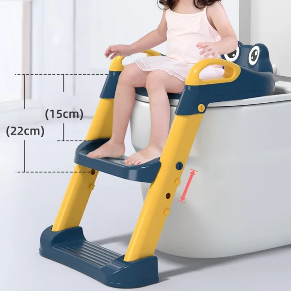 Step-assisted baby toilet seat, - Image 3