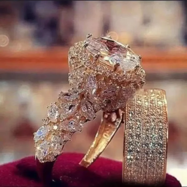 Elegant Gold Color Hip Hop Ring for Women - Image 6