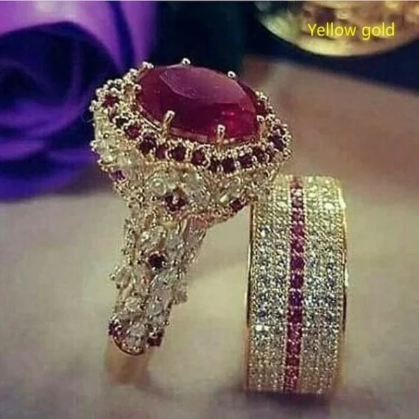 Elegant Gold Color Hip Hop Ring for Women - Image 2